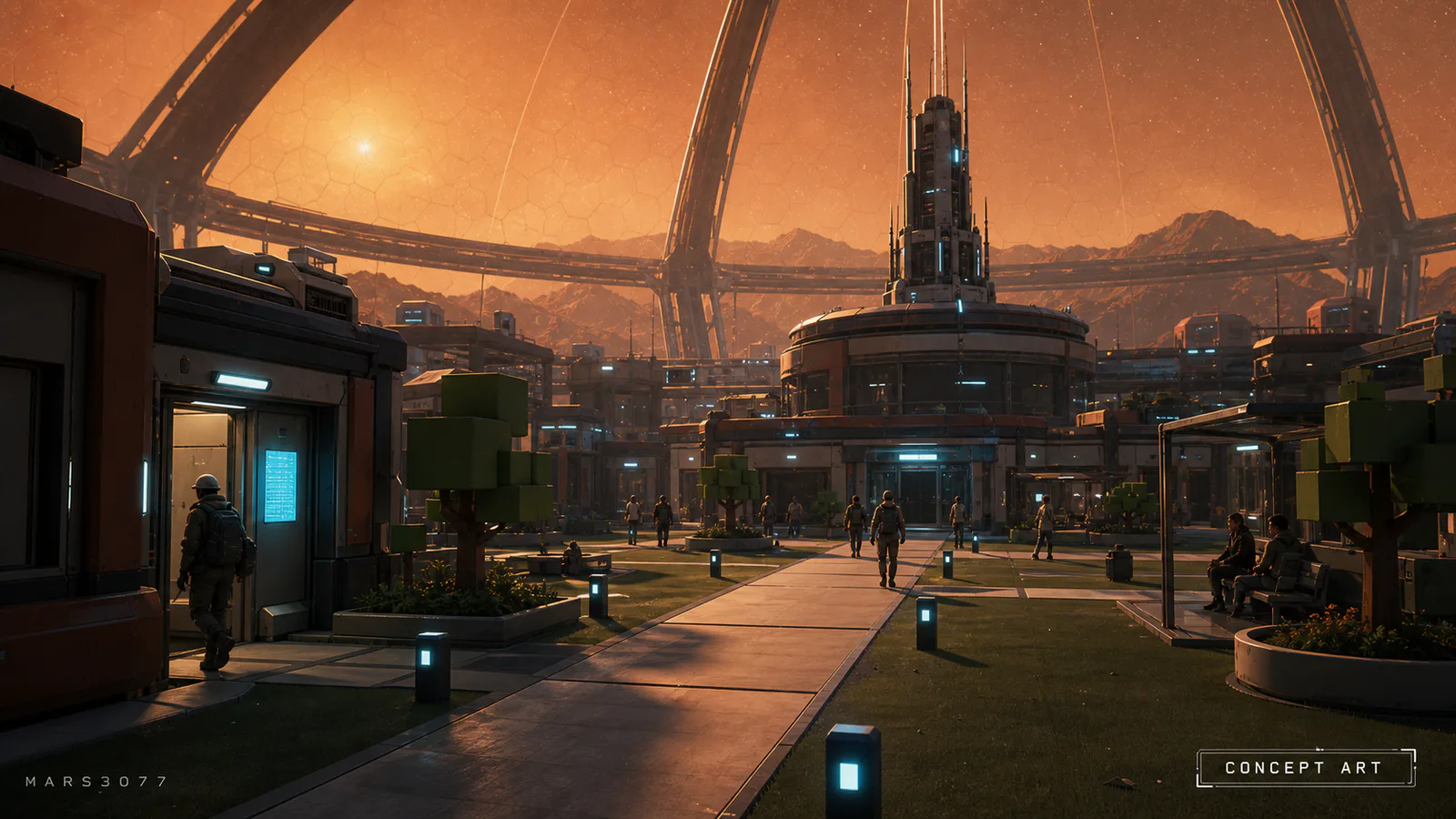 Concept view of the civilization at its present stage